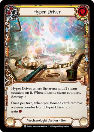 Hyper Driver (Yellow) (DYN111) [Dynasty] Rainbow Foil - Deck Out Gaming