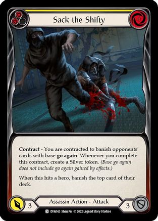 Sack the Shifty (Yellow) (DYN143) [Dynasty] - Deck Out Gaming