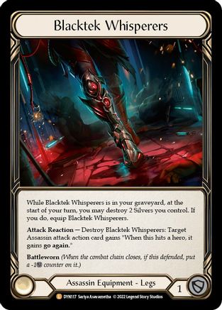 Blacktek Whisperers (DYN117) [Dynasty] Rainbow Foil - Deck Out Gaming