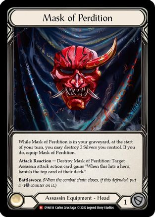 Mask of Perdition (DYN118) [Dynasty] Rainbow Foil - Deck Out Gaming