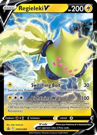 Regieleki V - SWSH280 (SWSH280) [SWSH: Sword & Shield Promo Cards] Holofoil - Deck Out Gaming