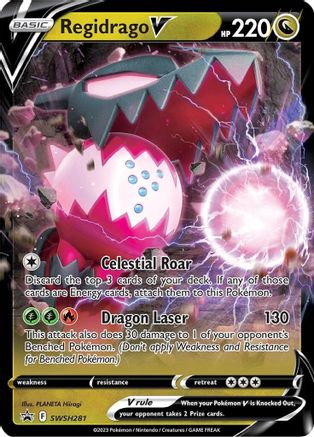 Regidrago V - SWSH281 (SWSH281) [SWSH: Sword & Shield Promo Cards] Holofoil - Deck Out Gaming