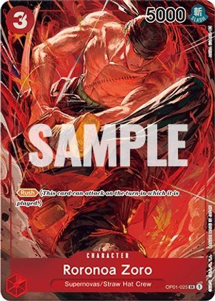 Roronoa Zoro (025) (Parallel) (OP01-025) [Romance Dawn] Foil - Deck Out Gaming