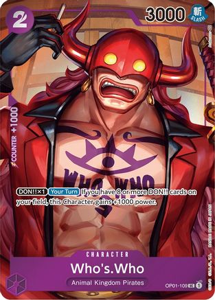 Who's.Who (Box Topper) (OP01-109) [Romance Dawn] Foil - Deck Out Gaming