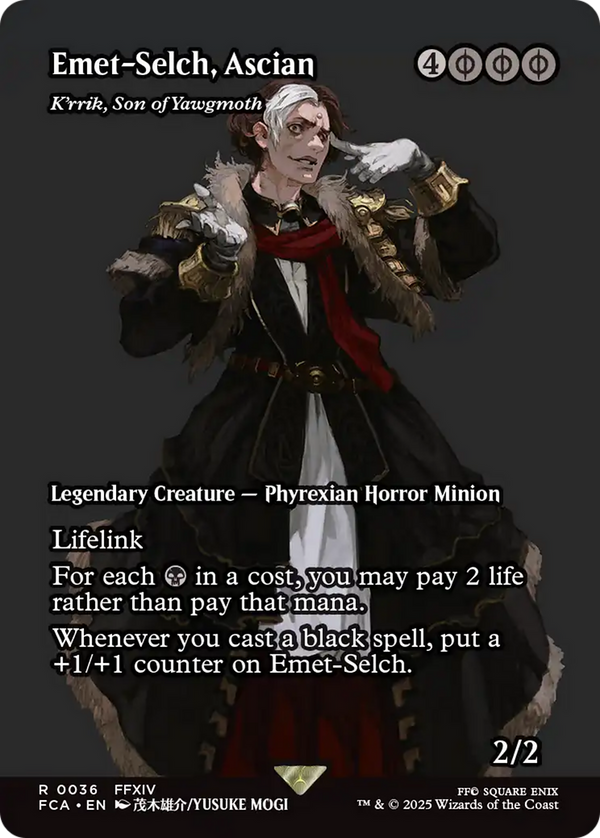 Emet-Selch, Ascian - K'rrik, Son of Yawgmoth (Showcase) (36) [FINAL FANTASY: Through the Ages] - Deck Out Gaming