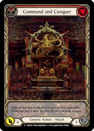 Command and Conquer (DYN000) [Dynasty] Cold Foil - Deck Out Gaming