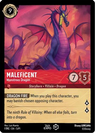 Maleficent - Monstrous Dragon (5) [D23 Promos] Holofoil