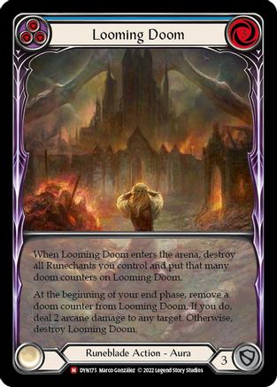 Looming Doom (Extended Art) (DYN175) [Dynasty] Rainbow Foil - Deck Out Gaming