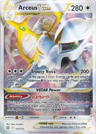 Arceus VSTAR - 123/172 (Metal Card) (123) [Miscellaneous Cards & Products] Holofoil - Deck Out Gaming