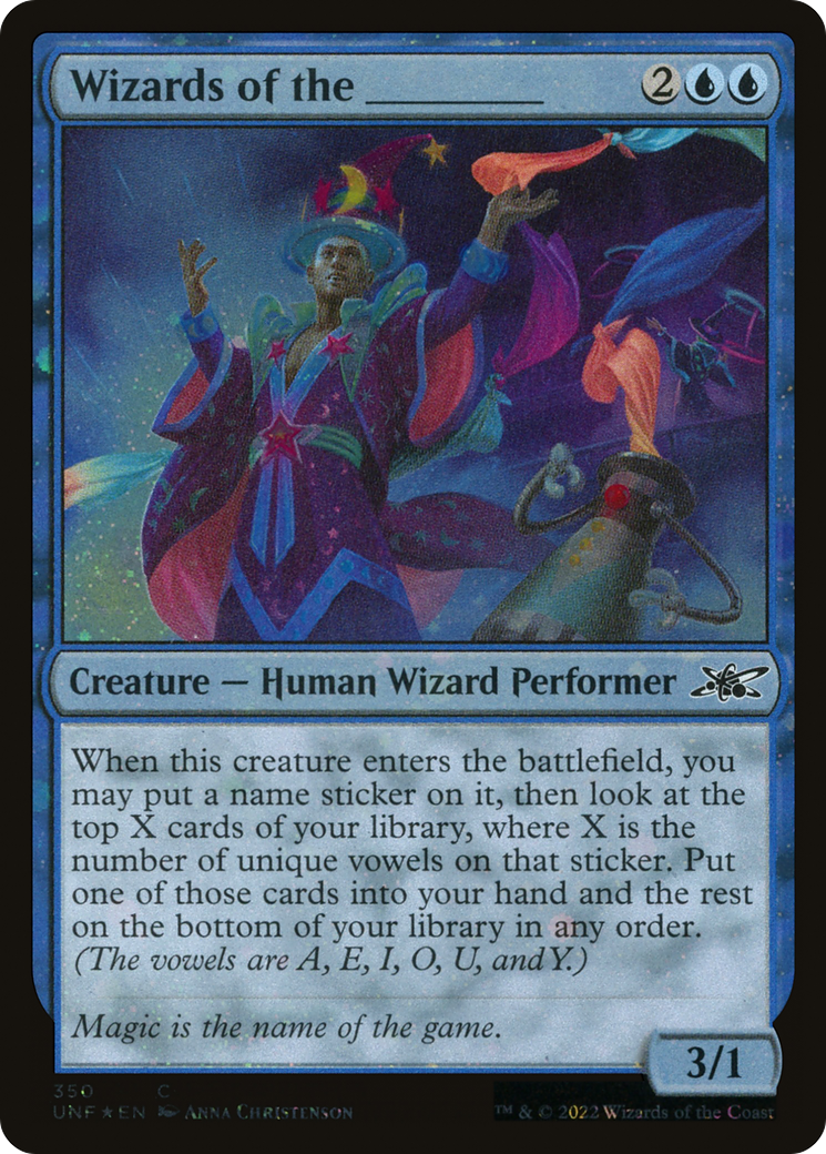 Wizards of the _______ (Galaxy Foil) (350) [Unfinity] foil - Deck Out Gaming
