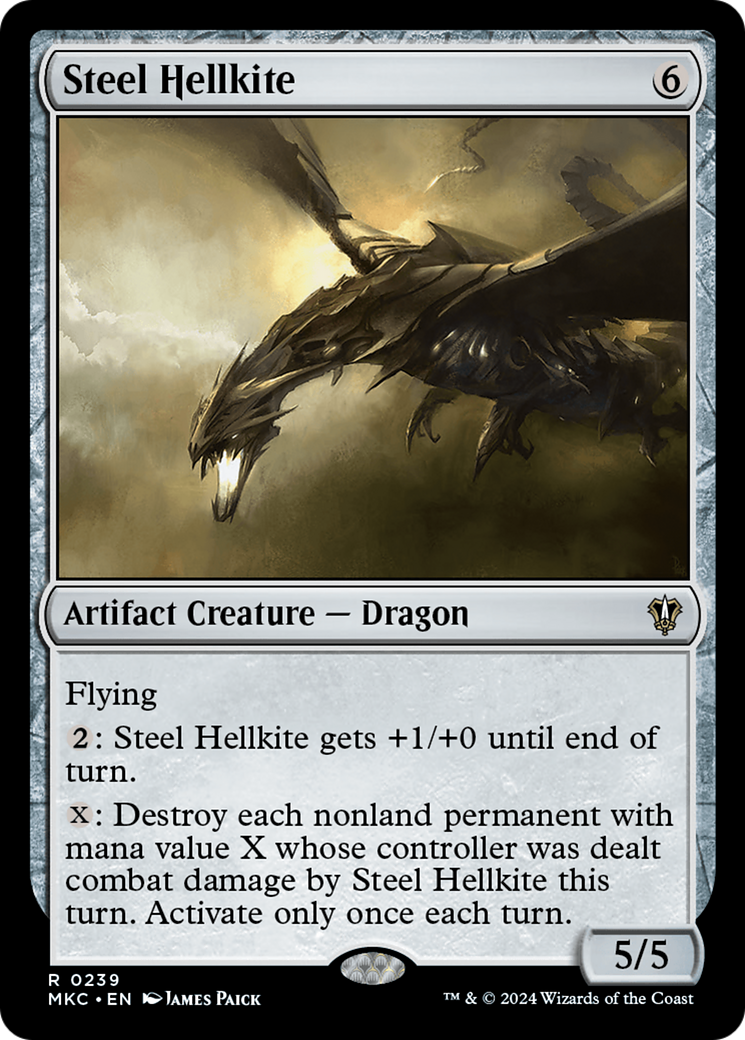Steel Hellkite (239) [Murders at Karlov Manor Commander] - Deck Out Gaming