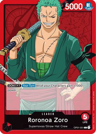 Roronoa Zoro (001) (OP01-001) [Romance Dawn] - Deck Out Gaming