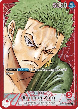 Roronoa Zoro (001) (Parallel) (OP01-001) [Romance Dawn] Foil - Deck Out Gaming