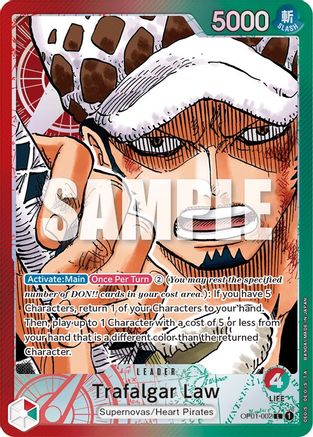 Trafalgar Law (002) (Parallel) (OP01-002) [Romance Dawn] Foil - Deck Out Gaming