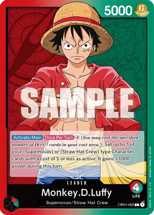 Monkey.D.Luffy (003) (OP01-003) [Romance Dawn] - Deck Out Gaming