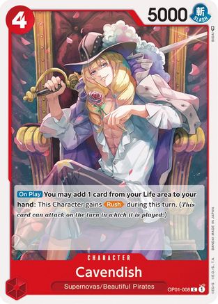 Cavendish (OP01-008) [Romance Dawn] - Deck Out Gaming