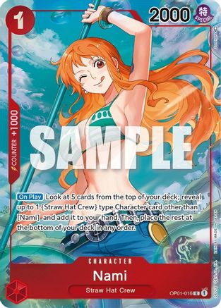 Nami (Parallel) (OP01-016) [Romance Dawn] Foil - Deck Out Gaming