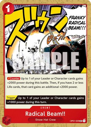 Radical Beam!! (OP01-029) [Romance Dawn] - Deck Out Gaming