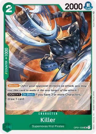 Killer (OP01-039) [Romance Dawn] - Deck Out Gaming
