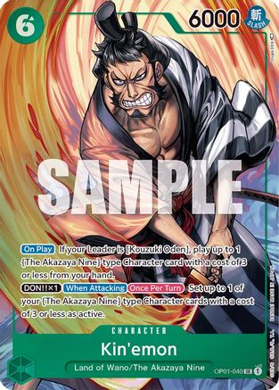 Kin'emon (Parallel) (OP01-040) [Romance Dawn] Foil - Deck Out Gaming