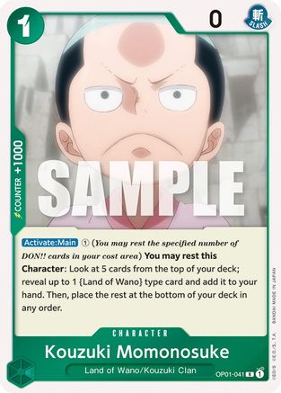 Kouzuki Momonosuke (OP01-041) [Romance Dawn] Foil - Deck Out Gaming