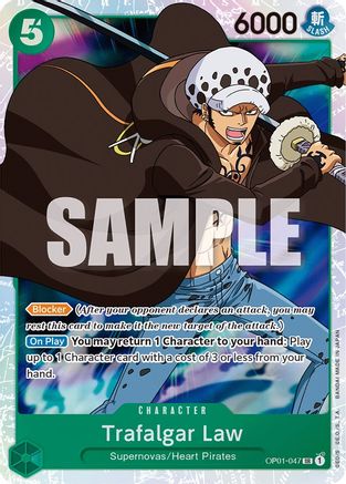 Trafalgar Law (047) (OP01-047) [Romance Dawn] Foil - Deck Out Gaming
