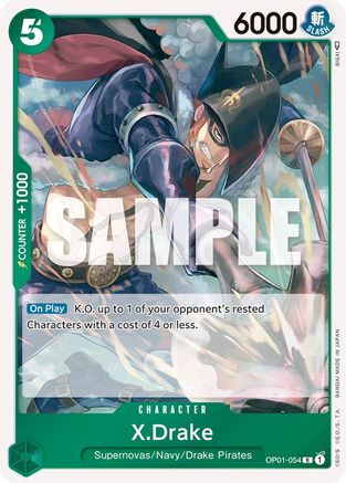 X.Drake (054) (OP01-054) [Romance Dawn] Foil - Deck Out Gaming