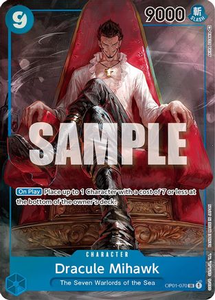 Dracule Mihawk (Parallel) (OP01-070) [Romance Dawn] Foil - Deck Out Gaming