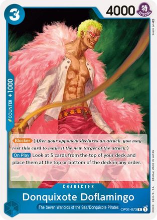 Donquixote Doflamingo (073) (OP01-073) [Romance Dawn] Foil - Deck Out Gaming
