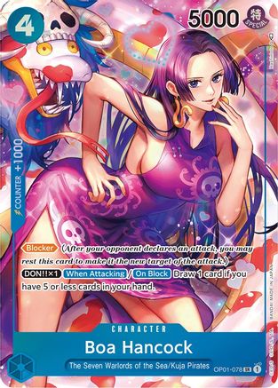 Boa Hancock (Parallel) (OP01-078) [Romance Dawn] Foil - Deck Out Gaming