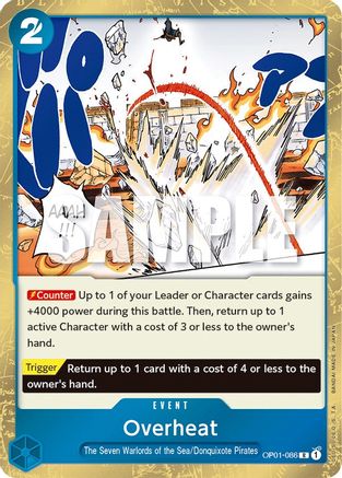 Overheat (OP01-086) [Romance Dawn] Foil - Deck Out Gaming