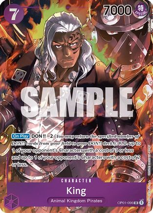 King (096) (Parallel) (OP01-096) [Romance Dawn] Foil - Deck Out Gaming