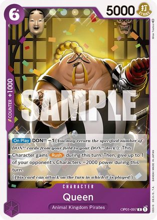 Queen (OP01-097) [Romance Dawn] Foil - Deck Out Gaming