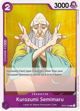 Kurozumi Semimaru (OP01-099) [Romance Dawn] - Deck Out Gaming