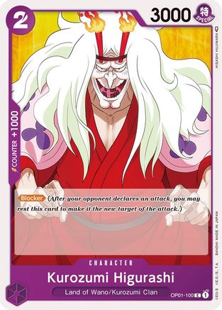 Kurozumi Higurashi (OP01-100) [Romance Dawn] - Deck Out Gaming