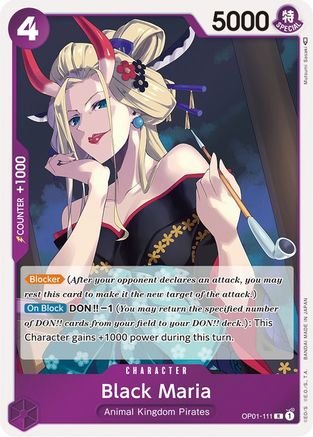 Black Maria (OP01-111) [Romance Dawn] Foil - Deck Out Gaming