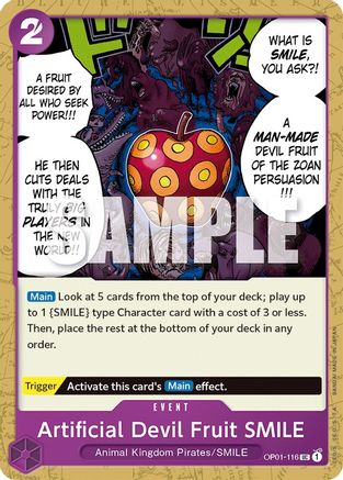 Artificial Devil Fruit SMILE (OP01-116) [Romance Dawn] - Deck Out Gaming