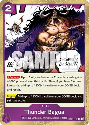 Thunder Bagua (OP01-119) [Romance Dawn] Foil - Deck Out Gaming