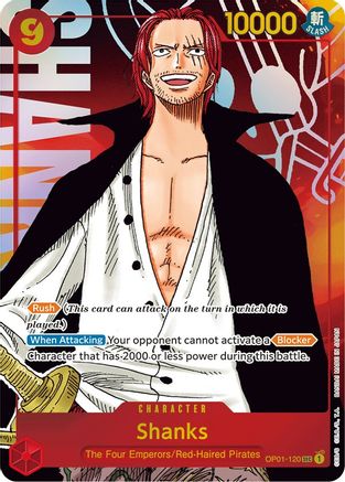 Shanks (Parallel) (OP01-120) [Romance Dawn] Foil - Deck Out Gaming