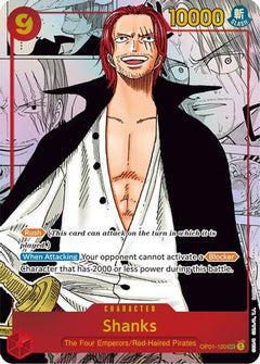 Shanks (Parallel) (Manga) (Alternate Art) (OP01-120) [Romance Dawn] Foil - Deck Out Gaming