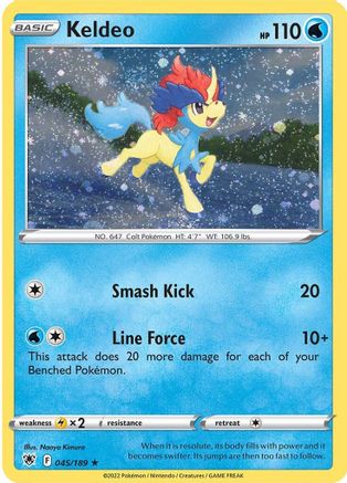 Keldeo - 045/189 (Cosmos Holo) (45) [Miscellaneous Cards & Products] Holofoil - Deck Out Gaming