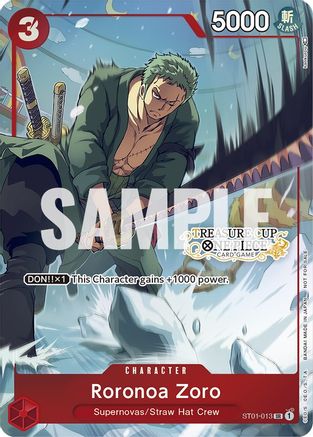Roronoa Zoro - ST01-013 (Treasure Cup) (ST01-013) [One Piece Promotion Cards] Foil - Deck Out Gaming