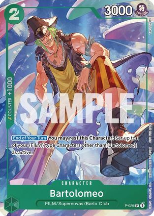 Bartolomeo (Event Pack Vol. 1) (P-029) [One Piece Promotion Cards] Foil - Deck Out Gaming