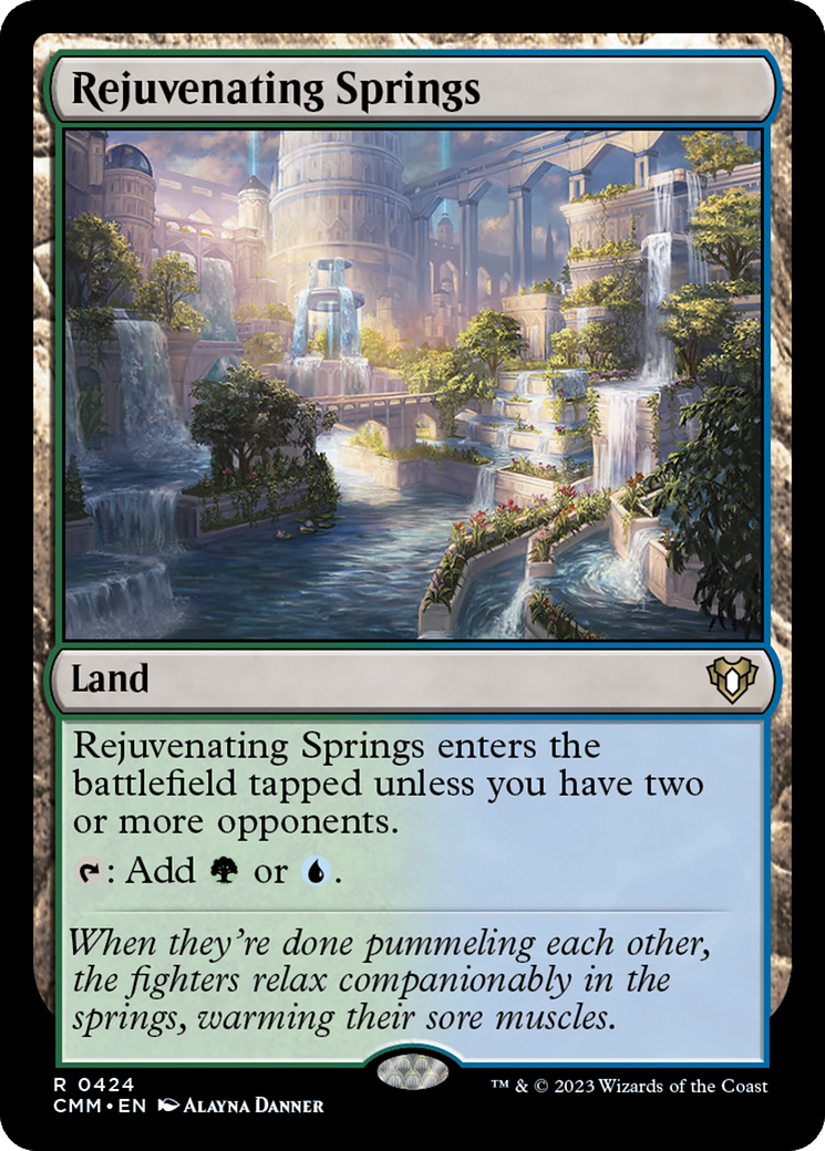 Rejuvenating Springs (424) [Commander Masters] foil - Deck Out Gaming