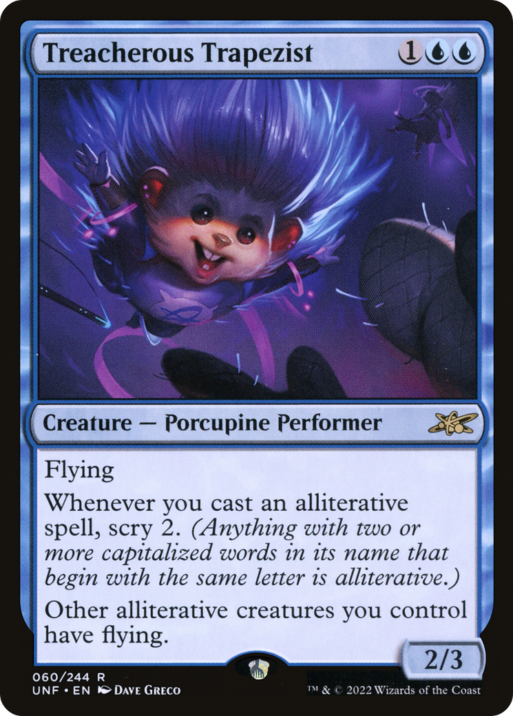 Treacherous Trapezist (60) [Unfinity] foil - Deck Out Gaming