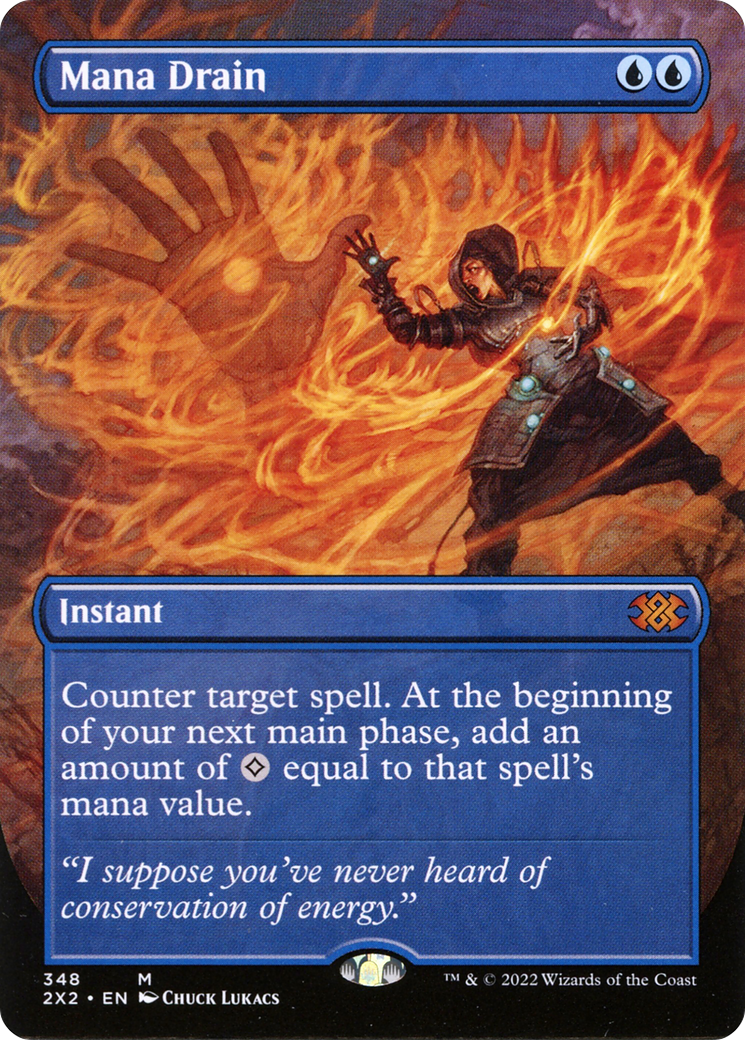 Mana Drain (Borderless) (348) [Double Masters 2022] foil - Deck Out Gaming