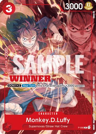 Monkey.D.Luffy - P-006 (Winner Pack Vol. 1) (P-006) [One Piece Promotion Cards] - Deck Out Gaming