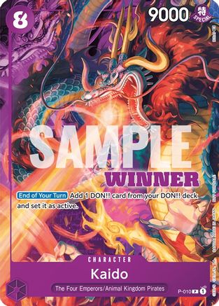 Kaido - P-010 (Winner Pack Vol. 1) (P-010) [One Piece Promotion Cards] - Deck Out Gaming