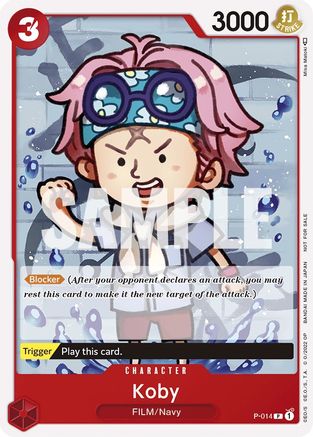 Koby (One Piece Film Red) (P-014) [One Piece Promotion Cards] - Deck Out Gaming