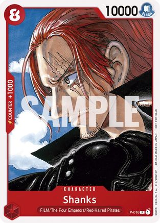 Shanks (One Piece Film Red) (P-016) [One Piece Promotion Cards] - Deck Out Gaming